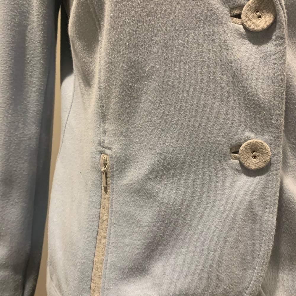 T21 light blue fitted knit blazer - Picture 2 of 4